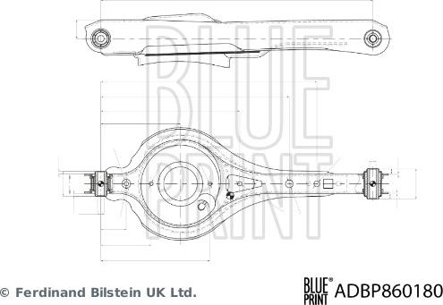 Blue Print ADBP860180 - Рычаг подвески колеса autosila-amz.com