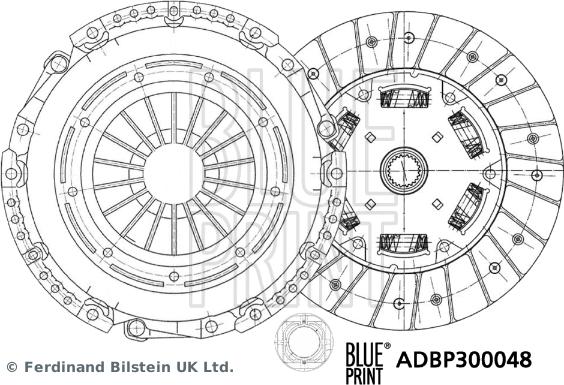 Blue Print ADBP300048 - Комплект сцепления autosila-amz.com