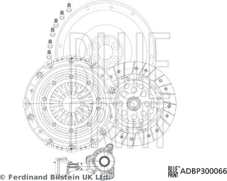 Blue Print ADBP300066 - Комплект сцепления autosila-amz.com