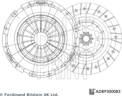 Blue Print ADBP300083 - Комплект сцепления autosila-amz.com