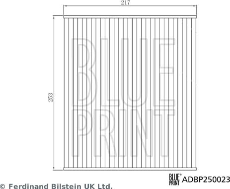 Blue Print ADBP250023 - Фильтр воздуха в салоне autosila-amz.com