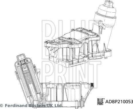 Blue Print ADBP210053 - Корпус, масляный фильтр autosila-amz.com