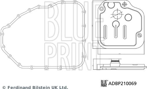 Blue Print ADBP210069 - Гидрофильтр, автоматическая коробка передач autosila-amz.com