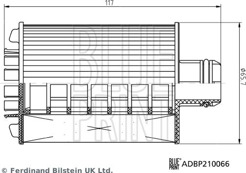 Blue Print ADBP210066 - Масляный фильтр autosila-amz.com