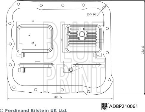Blue Print ADBP210061 - Гидрофильтр, автоматическая коробка передач autosila-amz.com