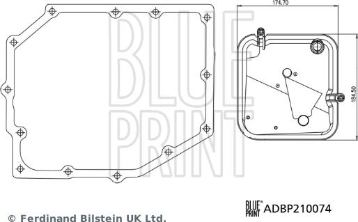 Blue Print ADBP210074 - Гидрофильтр, автоматическая коробка передач autosila-amz.com