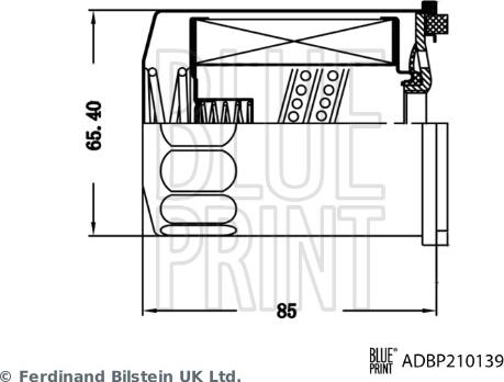 Blue Print ADBP210139 - Гидрофильтр, автоматическая коробка передач autosila-amz.com