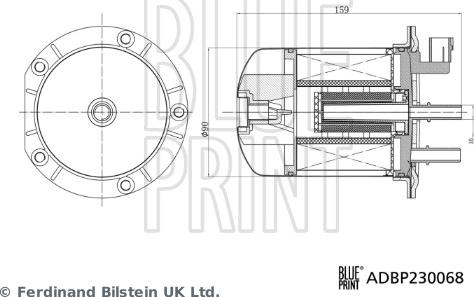 Blue Print ADBP230068 - Топливный фильтр autosila-amz.com