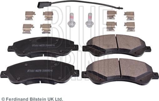 Blue Print ADF124219 - Тормозные колодки, дисковые, комплект autosila-amz.com