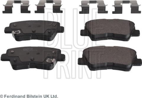 Blue Print ADG042160 - Тормозные колодки, дисковые, комплект autosila-amz.com