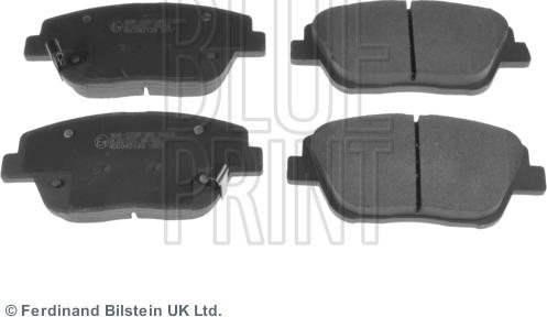 Blue Print ADG042133 - Тормозные колодки, дисковые, комплект autosila-amz.com