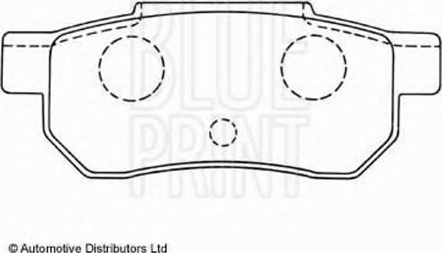 Blue Print ADH24209 - Тормозные колодки, дисковые, комплект autosila-amz.com