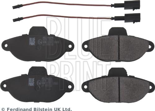 Blue Print ADL144206 - Тормозные колодки, дисковые, комплект autosila-amz.com