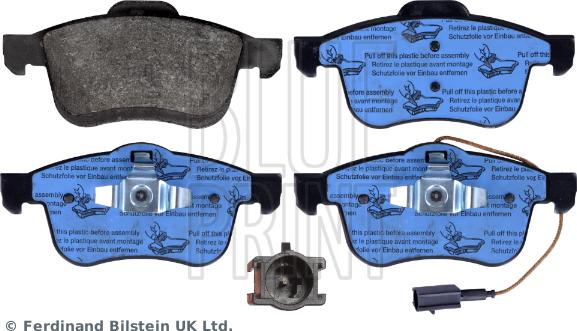 Blue Print ADL144215 - Тормозные колодки, дисковые, комплект autosila-amz.com