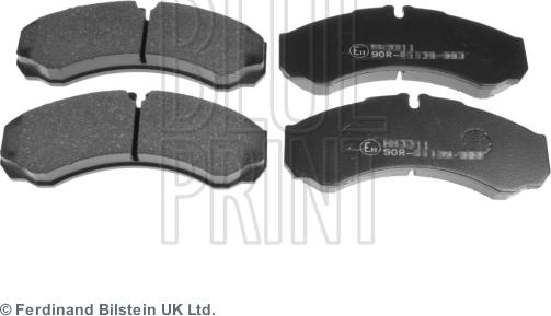 Blue Print ADN142153 - Тормозные колодки, дисковые, комплект autosila-amz.com