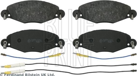 Blue Print ADP154249 - Тормозные колодки, дисковые, комплект autosila-amz.com