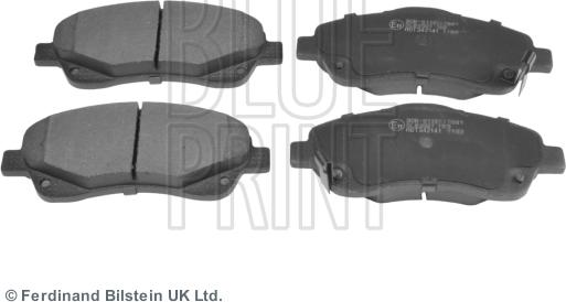 Blue Print ADT342141 - Тормозные колодки, дисковые, комплект autosila-amz.com