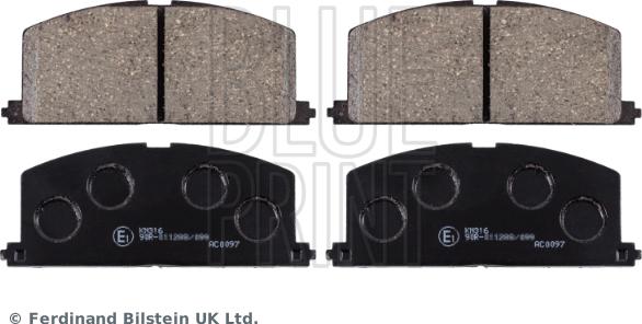 Blue Print ADT34279 - Колодки тормозные дисковые TOYOTA CALDINA / TOYOTA CAMRY 1982-86 / TOYOTA CARINA 1983-87 / TOYOTA CARINA 1987-92 / TOYOTA CELICA autosila-amz.com