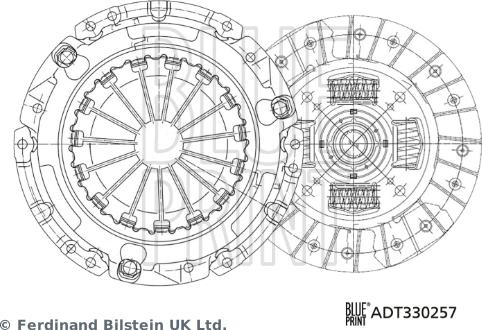 Blue Print ADT330257 - Комплект сцепления autosila-amz.com