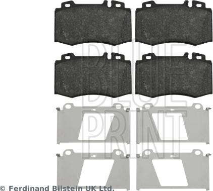 Blue Print ADU174281 - Тормозные колодки, дисковые, комплект autosila-amz.com