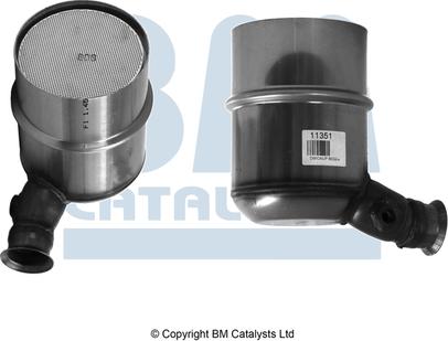 BM Catalysts BM11351H - Сажевый / частичный фильтр, система выхлопа ОГ autosila-amz.com