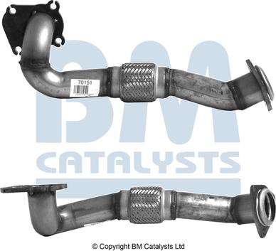 BM Catalysts BM70151 - Труба выхлопного газа autosila-amz.com