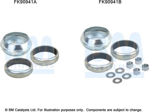 BM Catalysts FK90941 - Монтажный комплект, катализатор autosila-amz.com