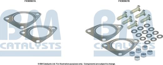 BM Catalysts FK90967 - Монтажный комплект, катализатор autosila-amz.com