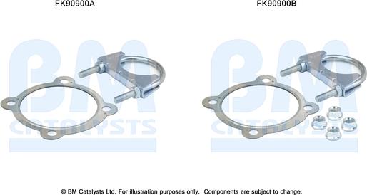 BM Catalysts FK90900 - Монтажный комплект, катализатор autosila-amz.com