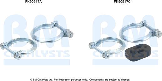 BM Catalysts FK90917 - Монтажный комплект, катализатор autosila-amz.com