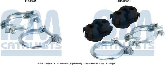 BM Catalysts FK90988 - Монтажный комплект, катализатор autosila-amz.com