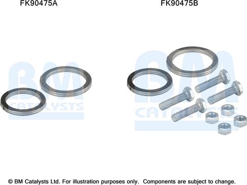 BM Catalysts FK90475 - Монтажный комплект, катализатор autosila-amz.com