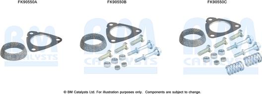 BM Catalysts FK90550 - Монтажный комплект, катализатор autosila-amz.com