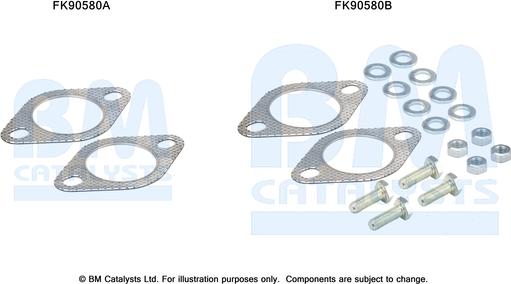 BM Catalysts FK90580 - Монтажный комплект, катализатор autosila-amz.com