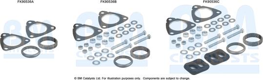 BM Catalysts FK90536 - Монтажный комплект, катализатор autosila-amz.com