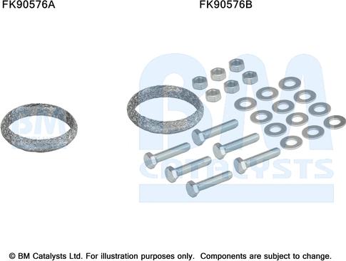 BM Catalysts FK90576 - Монтажный комплект, катализатор autosila-amz.com