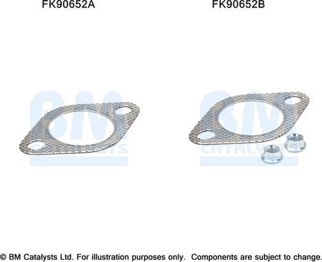 BM Catalysts FK90652 - Монтажный комплект, катализатор autosila-amz.com