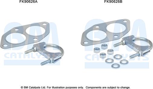 BM Catalysts FK90626 - Монтажный комплект, катализатор autosila-amz.com