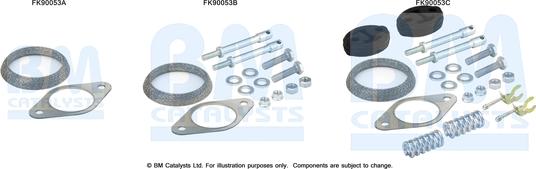 BM Catalysts FK90053 - Монтажный комплект, катализатор autosila-amz.com