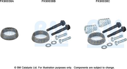 BM Catalysts FK90038 - Монтажный комплект, катализатор autosila-amz.com