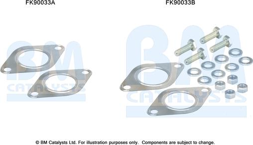 BM Catalysts FK90033 - Монтажный комплект, катализатор autosila-amz.com