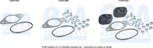 BM Catalysts FK90199 - Монтажный комплект, катализатор autosila-amz.com