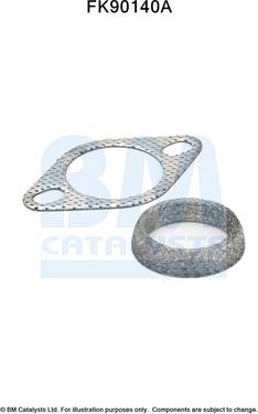 BM Catalysts FK90140 - Монтажный комплект, катализатор autosila-amz.com