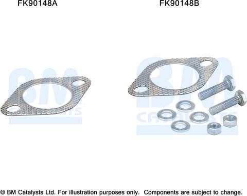 BM Catalysts FK90148 - Монтажный комплект, катализатор autosila-amz.com