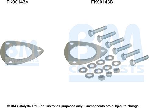 BM Catalysts FK90143 - Монтажный комплект, катализатор autosila-amz.com