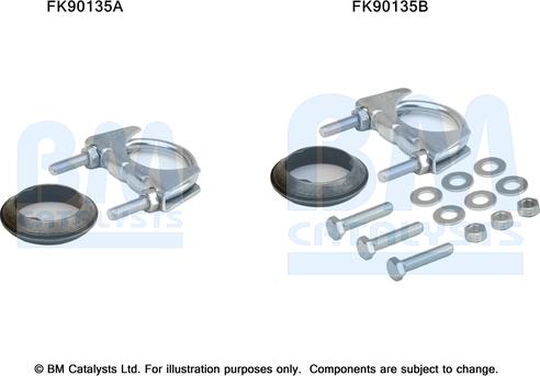 BM Catalysts FK90135 - Монтажный комплект, катализатор autosila-amz.com