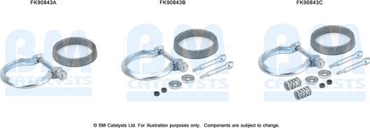 BM Catalysts FK90843 - Монтажный комплект, катализатор autosila-amz.com