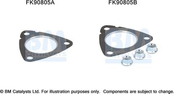 BM Catalysts FK90805 - Монтажный комплект, катализатор autosila-amz.com