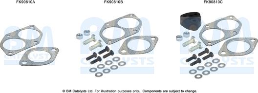 BM Catalysts FK90810 - Монтажный комплект, катализатор autosila-amz.com