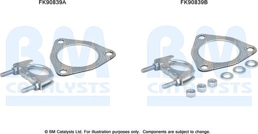 BM Catalysts FK90839 - Монтажный комплект, катализатор autosila-amz.com